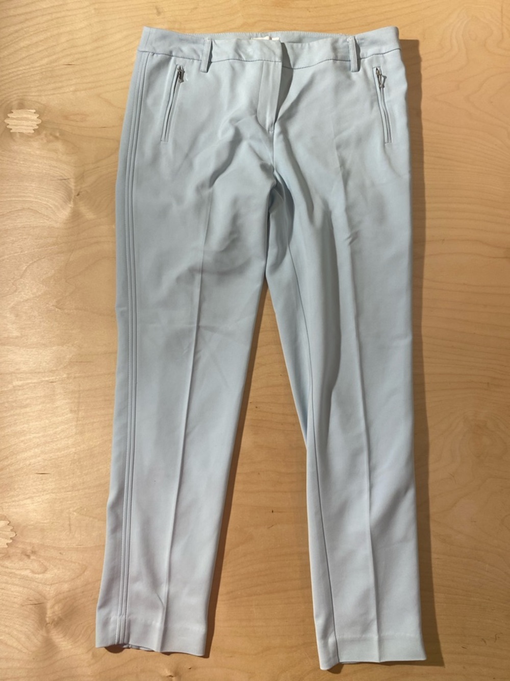 Adrienne Vittadini Pale Blue Stretch Dress Pants 8 (RB) - Picture 2 of 7